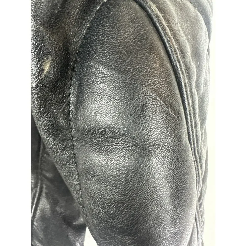 Vintage Hein Gericke x Harley Davidson Leather Motorcycle Jacket Double Zipper - Picture 10 of 16